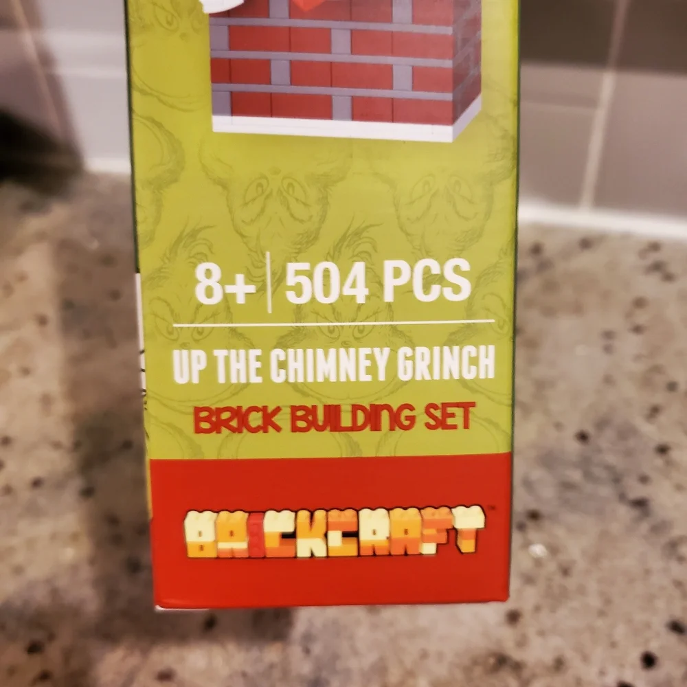 BrickCraft Up The Chimney Grinch 504pc Christmas Holiday Brick‎ Building Kit NEW